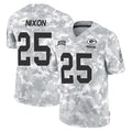 GB.Packers #25 Keisean Nixon Player Arctic Camo Salute To Service Limited Ldoa Stitched Jerseys