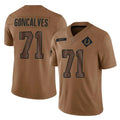 IN.Colts #71 Matt Goncalves Player Brown Salute To Service Limited Ldoa Stitched Jerseys