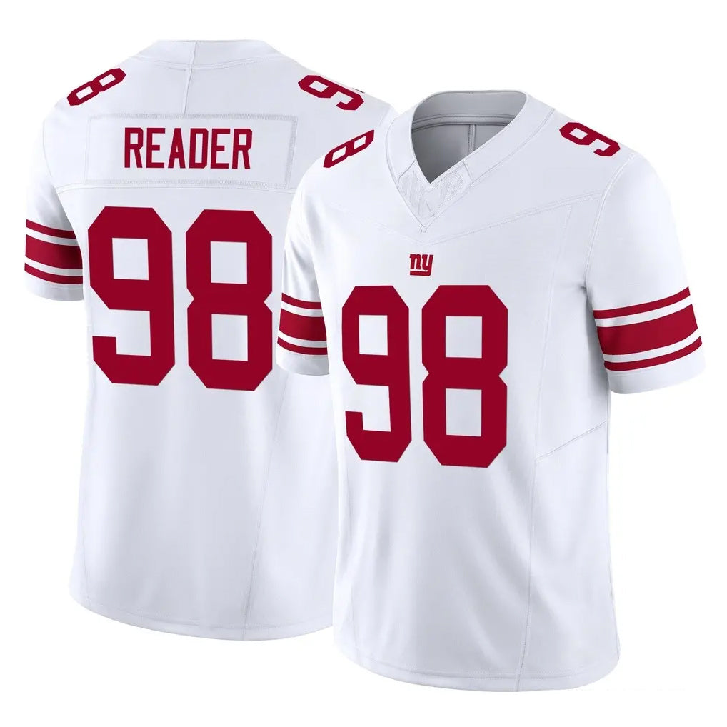 NY.Giants #98 DJ Reader Player White Limited Vapor F.U.S.E. Home Game Ldoa Stitched Jerseys