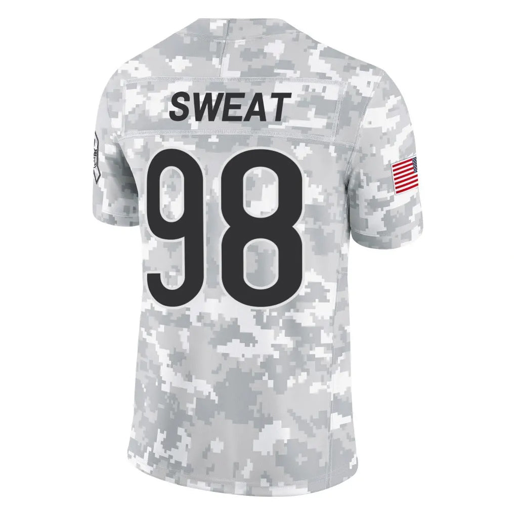 C.Bears #98 Montez Sweat Player Arctic Camo Salute to Service Limited Ldoa Stitched Jerseys