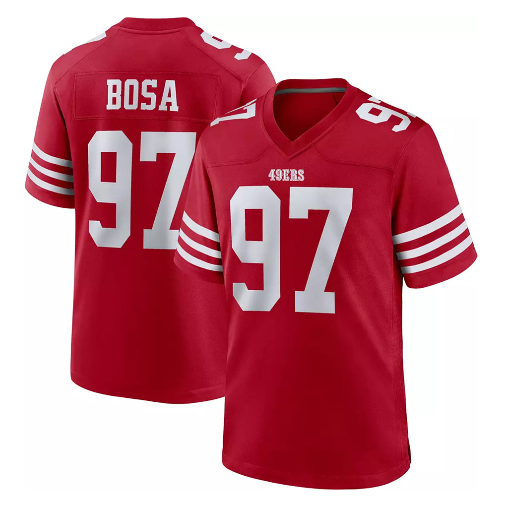 SF.49ers #97 Nick Bosa Player Red Game Home Ldoa Stitched Jerseys
