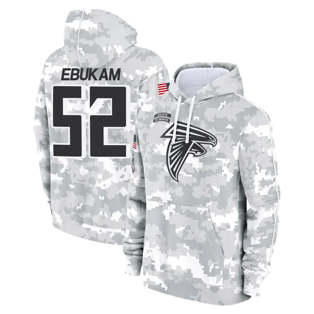 A.Falcons #52 Samson Ebukam Player Camo Arctic Salute to Service Hoodies Limited Ldoa Stitched Jerseys