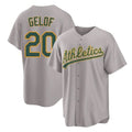 Athletics #20 Zack Gelof Player Gray Home Game Ldoa Stitched Jerseys