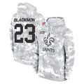 NO.Saints #23 Julian Blackmon Player Arctic Camo Salute to Service Pullover Hoodies Limited Game Ldoa Stitched Jerseys