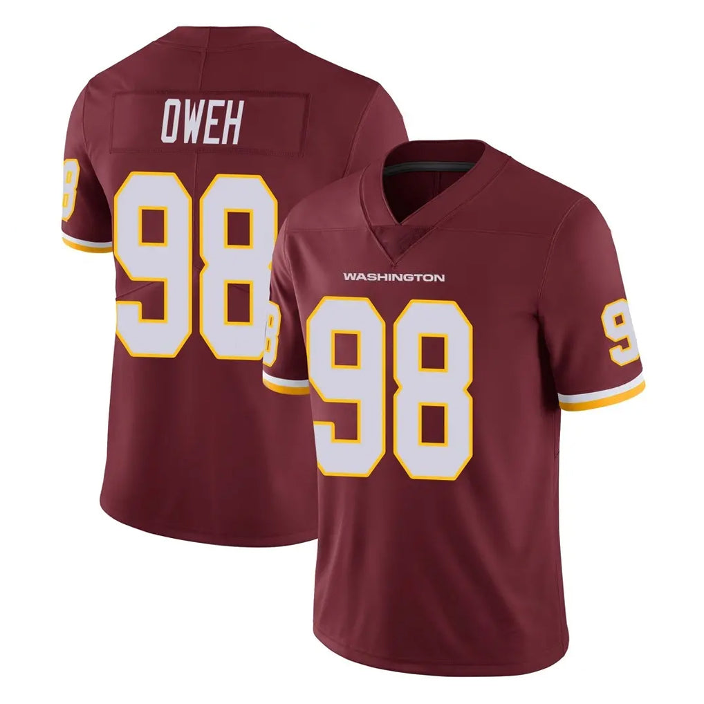 W.Commanders #98 Odafe Oweh Player Burgundy Limited Team Color Vapor Untouchable Home Game Ldoa Stitched Jerseys