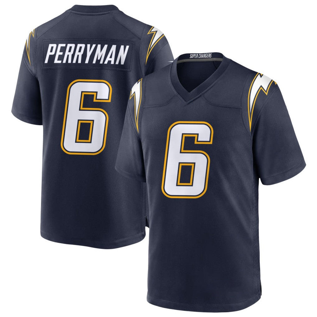 LA.Chargers #6 Denzel Perryman Player Navy Alternate Home Game Ldoa Stitched Jerseys