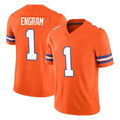 D.Broncos #1 Evan Engram Player Orange Limited Alternate Vapor F.U.S.E. Throwback Game Ldoa Stitched Jerseys
