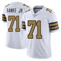 NO.Saints #71 Kelvin Banks Jr. Player White Limited Color Rush Home Game Ldoa Stitched Jerseys