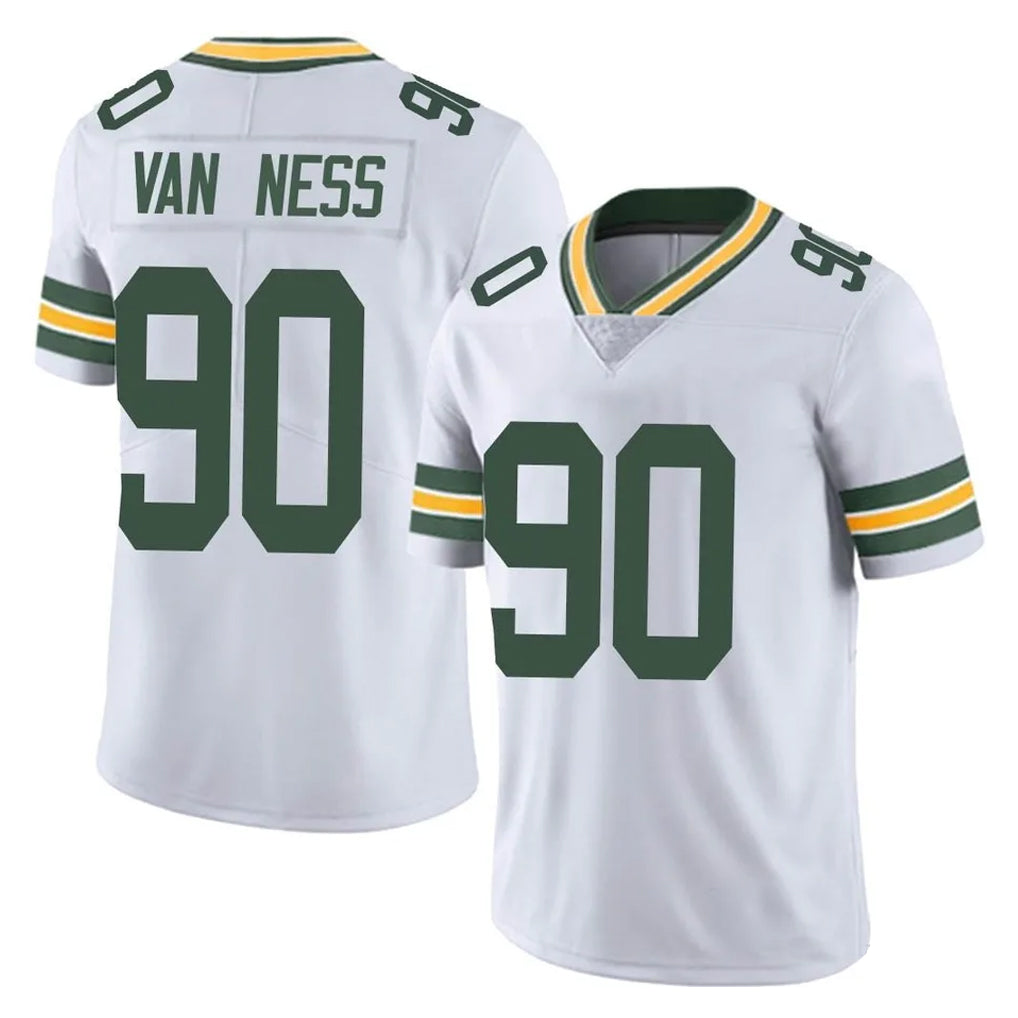 GB.Packers #90 Lukas Van Ness Player White Vapor Untouchable Limited Home Game Ldoa Stitched Jerseys