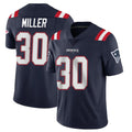 NE.Patriots #30 Jam Miller Player Navy Vapor Untouchable Home Game Ldoa Stitched Jerseys