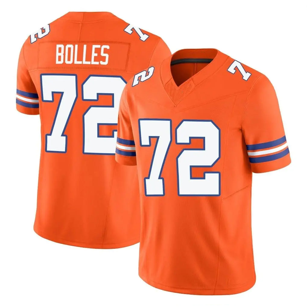 D.Broncos #72 Garett Bolles Player Orange Limited Alternate Vapor F.U.S.E. Throwback Game Ldoa Stitched Jerseys