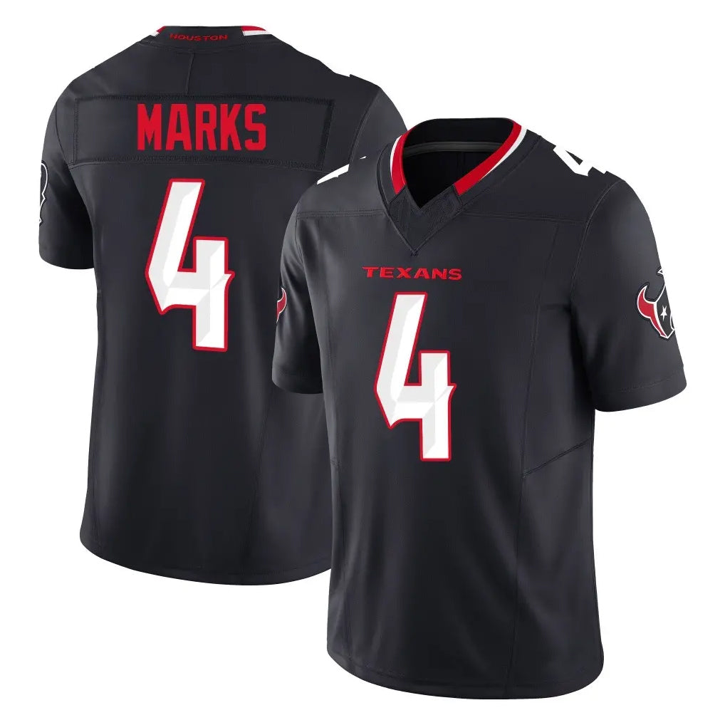 H.Texans #4 Woody Marks Player Navy Limited Alternate Vapor F.U.S.E. Home Game Ldoa Stitched Jerseys