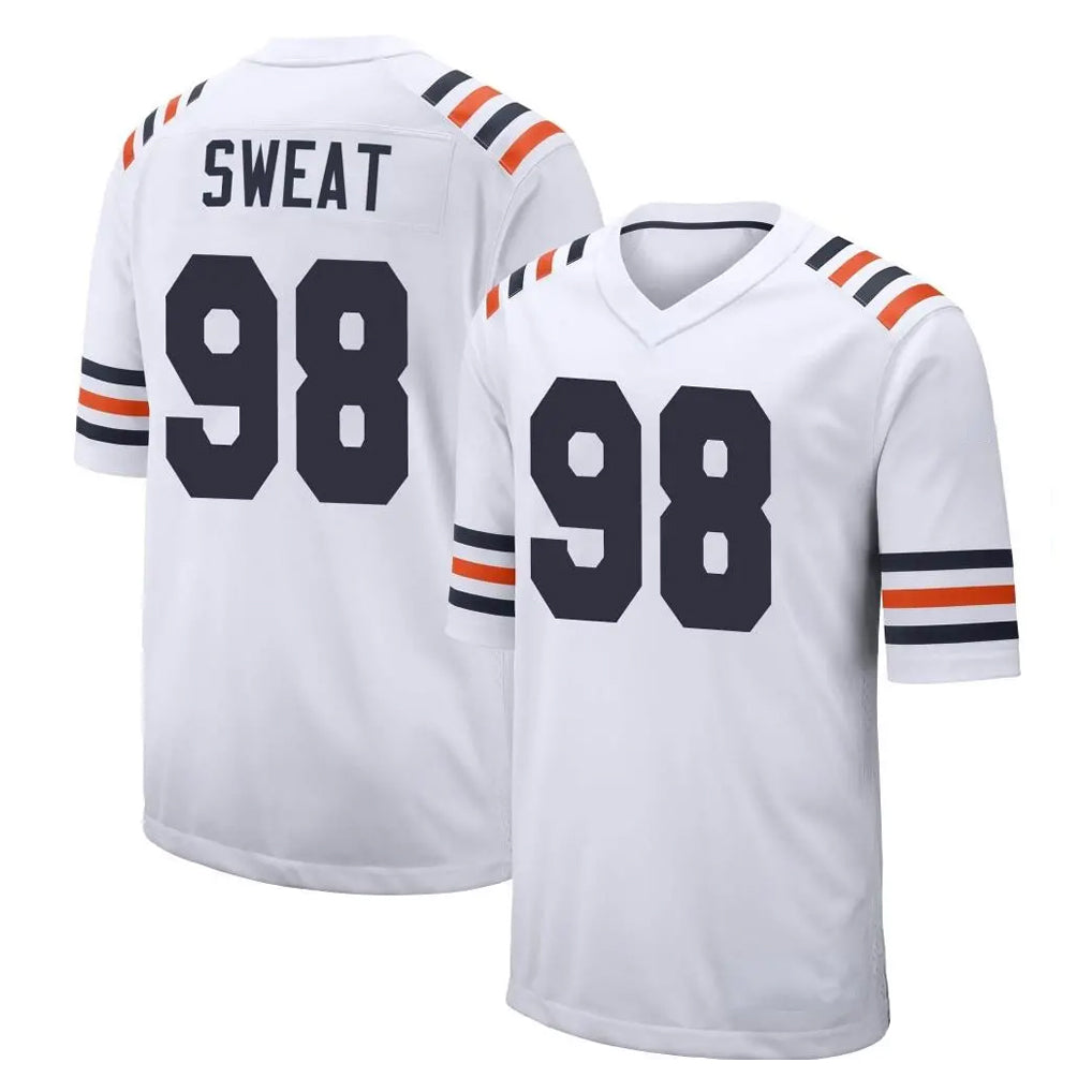 C.Bears #98 Montez Sweat Player White Classic Home Game Ldoa Stitched Jerseys