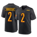 W.Commanders #2 Amik Robertson Player Black Home Game Ldoa Stitched Jerseys