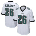 P.Eagles #26 Saquon Barkley Player White Home Game Ldoa Stitched Jerseys