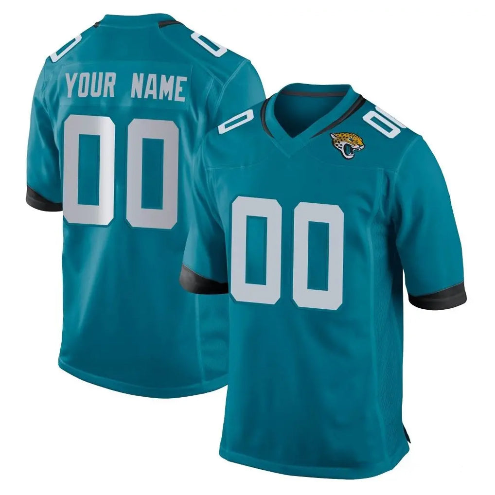 Custom J.Jaguars Teal Home Game Any Name & Numbers Ldoa Stitched Jerseys