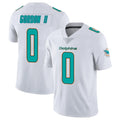 M.Dolphins #0 Ollie Gordon II Player White Limited Vapor Untouchable Home Game Ldoa Stitched Jerseys