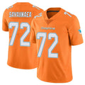 M.Dolphins #72 Jonah Savaiinaea Player Orange Limited Home Game Ldoa Stitched Jerseys