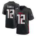 A.Falcons #12 Avieon Terrell Player Black Home Game Ldoa Stitched Jerseys