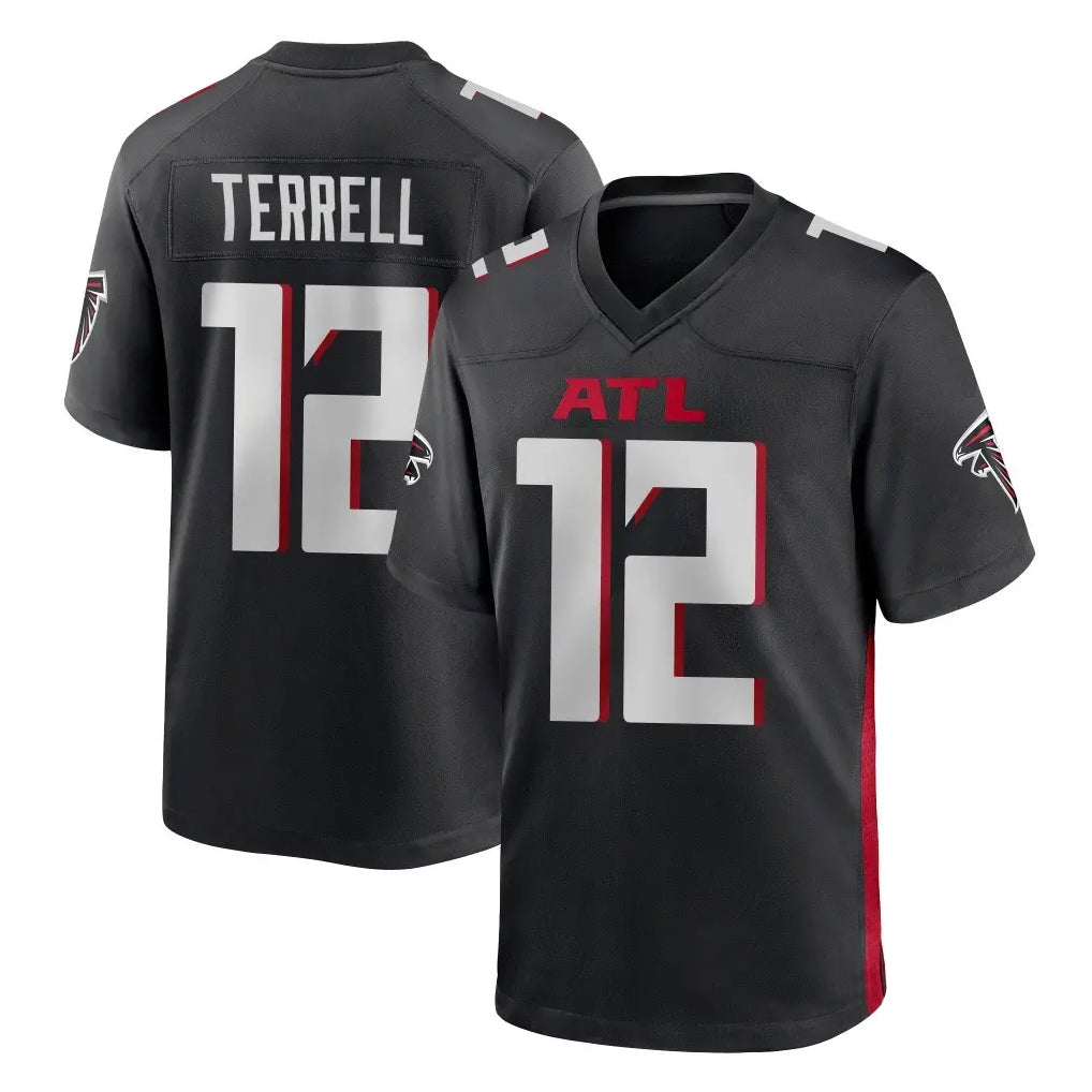 A.Falcons #12 Avieon Terrell Player Black Home Game Ldoa Stitched Jerseys