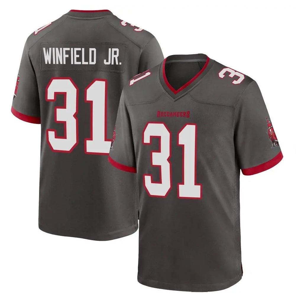 TB.Buccaneers #31 Antoine Winfield Jr. Player Pewter Alternate Home Game Ldoa Stitched Jerseys