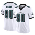 P.Eagles #90 Jordan Davis Player White Limited Vapor F.U.S.E. Home Game Ldoa Stitched Jerseys