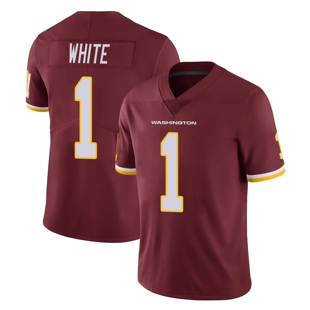 W.Commanders #1 Rachaad White Player Burgundy Limited Team Color Vapor Untouchable Home Game Ldoa Stitched Jerseys