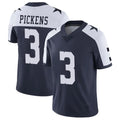 D.Cowboys #3 George Pickens Player Navy-White Limited Alternate Vapor Untouchable Home Game Ldoa Stitched Jerseys