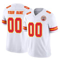 Custom KC.Chiefs White Limited Vapor F.U.S.E. Home Game Any Name & Numbers Ldoa Stitched Jerseys