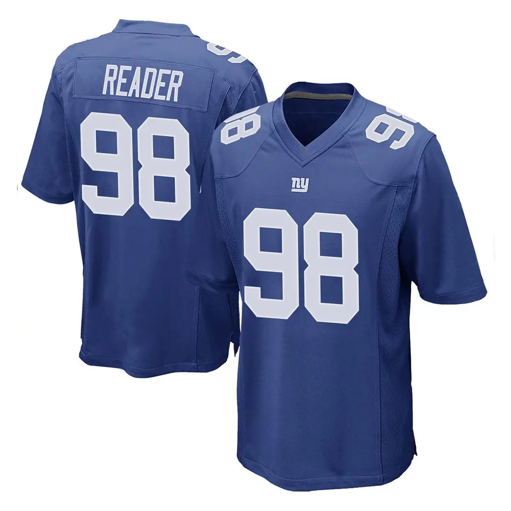 NY.Giants #98 DJ Reader Player Royal Home Game Ldoa Stitched Jerseys