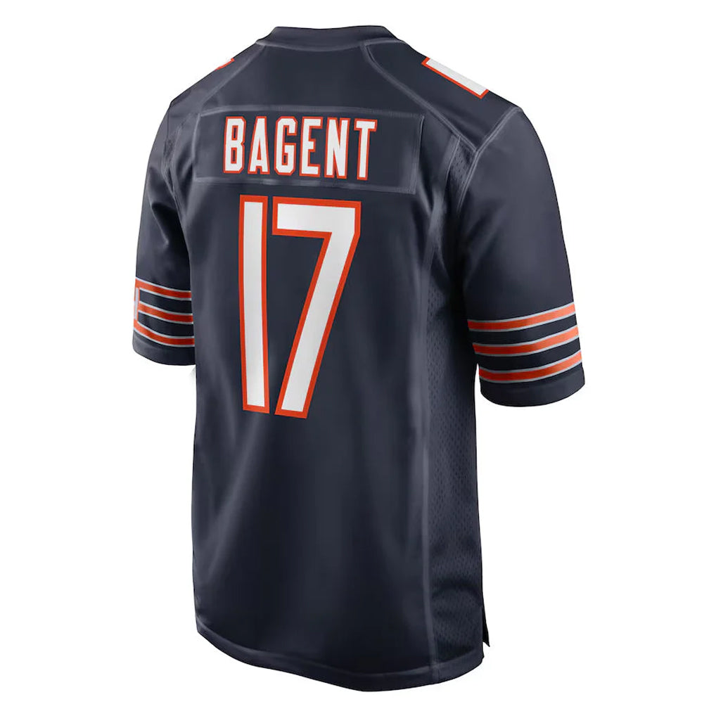 C.Bears #17 Tyson Bagent Player Navy Home Game Ldoa Stitched Jerseys