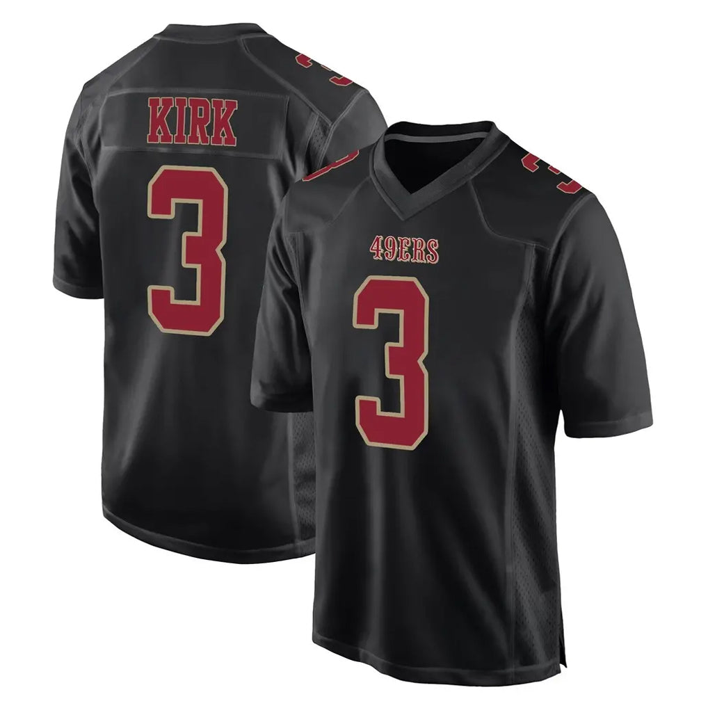 SF.49ers #3 Christian Kirk Player Black Fashion Home Game Ldoa Stitched Jerseys