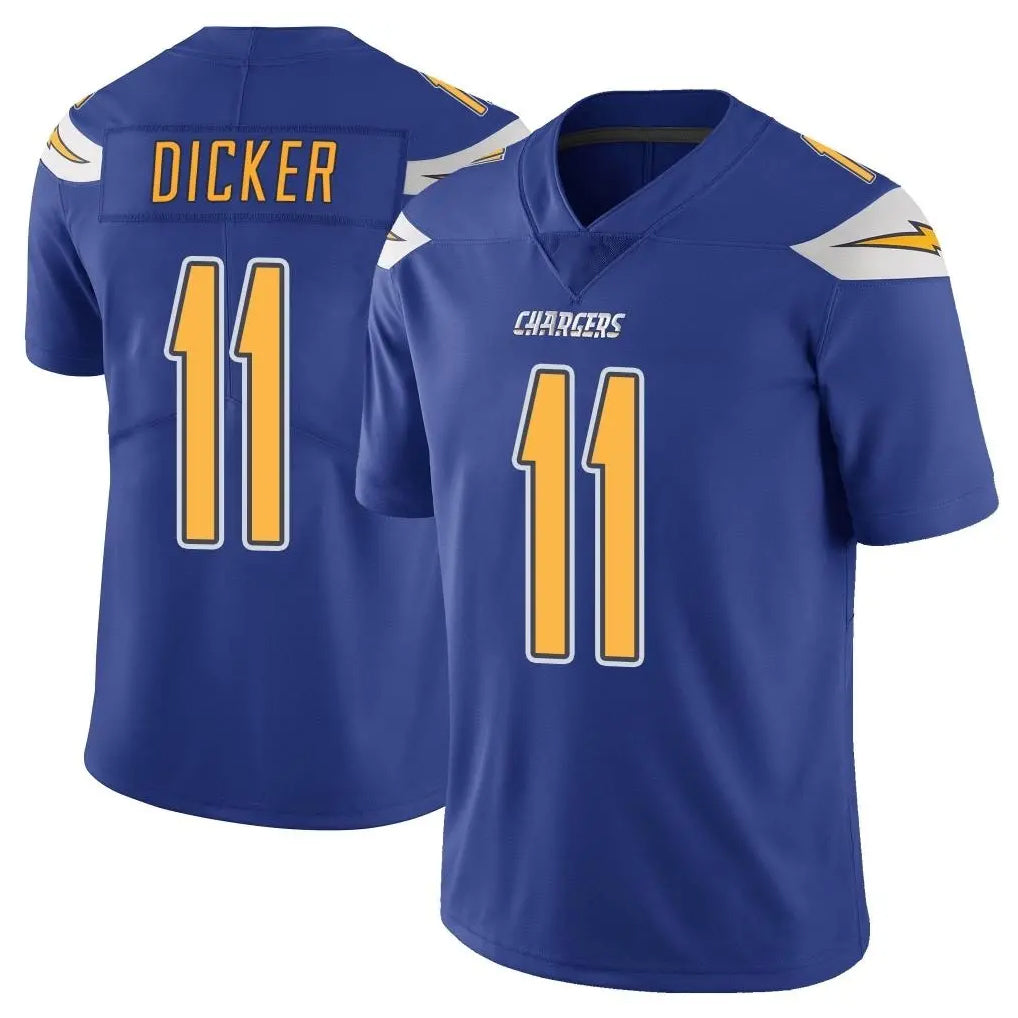 LA.Chargers #11 Cameron Dicker Player Royal Limited Color Rush Vapor Untouchable Home Game Ldoa Stitched Jerseys