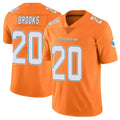 M.Dolphins #20 Jordyn Brooks Player Orange Limited Home Game Ldoa Stitched Jerseys