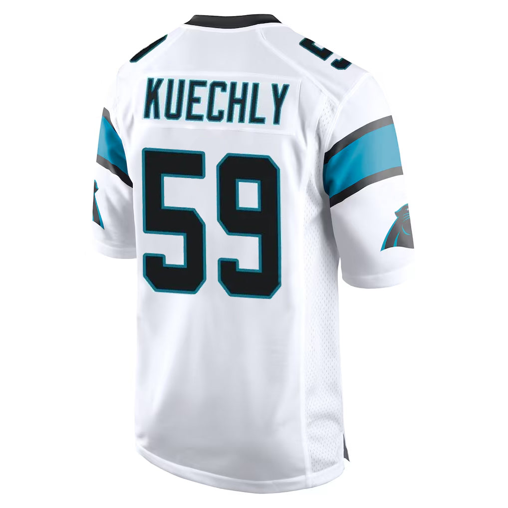C.Panthers #59 Luke Kuechly Player White Game Ldoa Stitched Jerseys