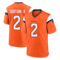 D.Broncos #2 Pat Surtain II Cooper Player Orange Home Game Ldoa Stitched Jerseys