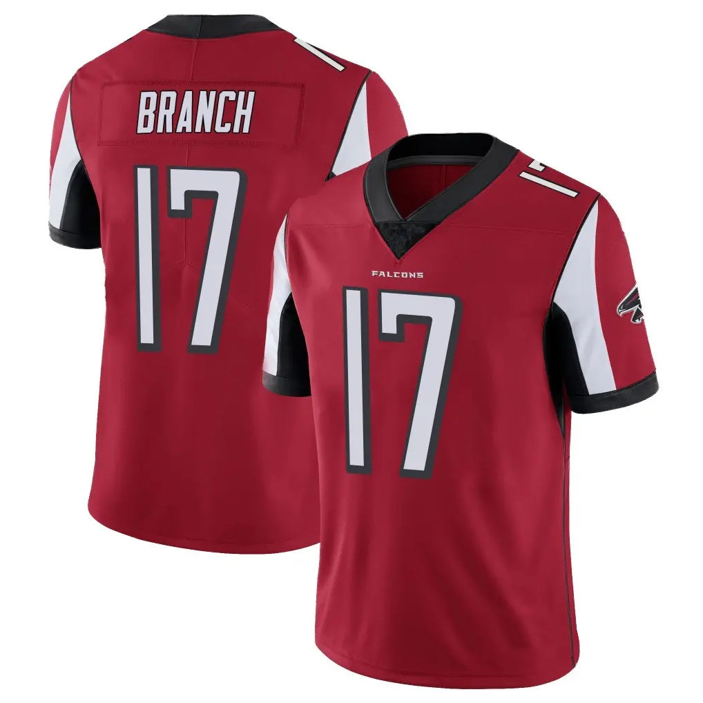 A.Falcons #17 Zachariah Branch Player Red Color Vapor Untouchable Limited Home Game Ldoa Stitched Jerseys