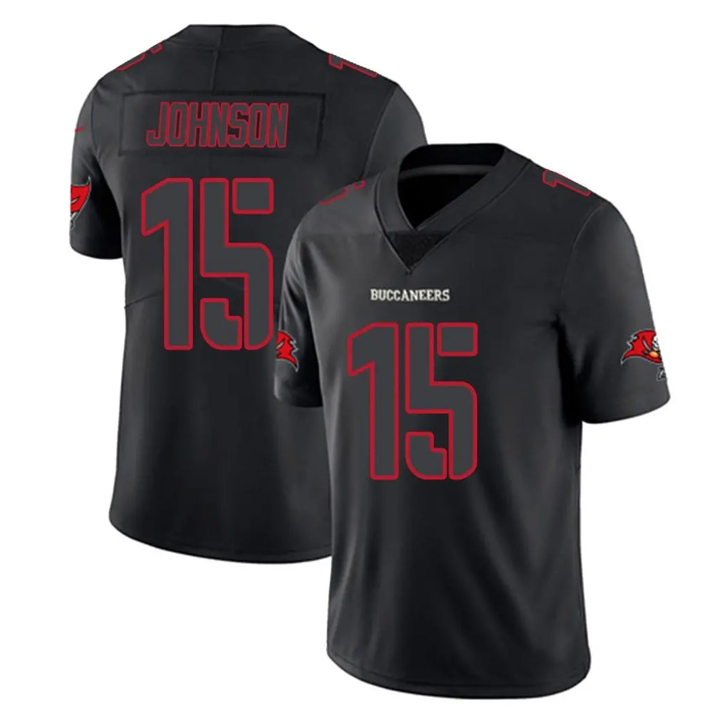 TB.Buccaneers #15 Tez Johnson Player Black Impact Limited Home Game Ldoa Stitched Jerseys