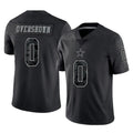 D.Cowboys #0 DeMarvion Overshown Player Black Limited Reflective Home Game Ldoa Stitched Jerseys