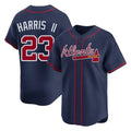 A.Braves #23 Michael Harris II Player Navy Limited Home Game Ldoa Stitched Jerseys