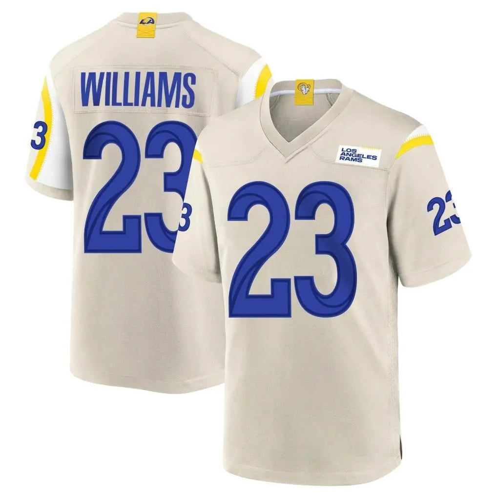 LA.Rams #23 Kyren Williams Player Bone Home Game Ldoa Stitched Jerseys
