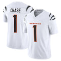 C.Bengals #1 Ja'Marr Chase Player White Vapor F.U.S.E. Limited Home Game Ldoa Stitched Jerseys