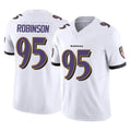 B.Ravens #95 Tavius Robinson Player White Vapor F.U.S.E. Limited Home Game Ldoa Stitched Jerseys