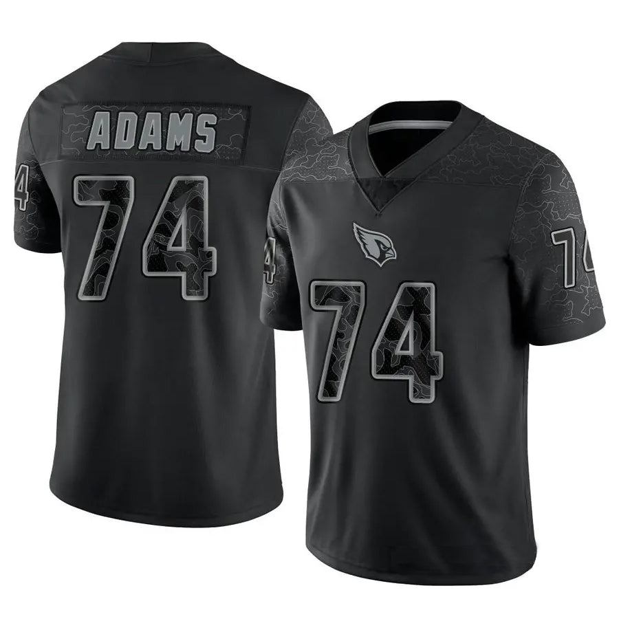 A.Cardinals #74 Isaiah Adams Player Black RFLCTV Limited Ldoa Stitched Jerseys