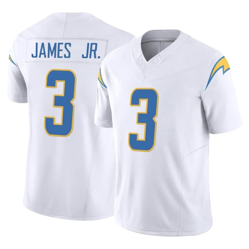 LA.Chargers #3 Derwin James Jr. Player White Limited Vapor F.U.S.E. Home Game Ldoa Stitched Jerseys