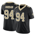 NO.Saints #94 Cameron Jordan Player Black Limited Vapor F.U.S.E. Home Game Ldoa Stitched Jerseys