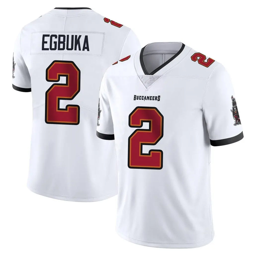 TB.Buccaneers #2 Emeka Egbuka Player White Limited Vapor Untouchable Home Game Ldoa Stitched Jerseys