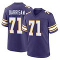 M.Vikings #71 Christian Darrisaw Player Purple Classic Home Game Ldoa Stitched Jerseys