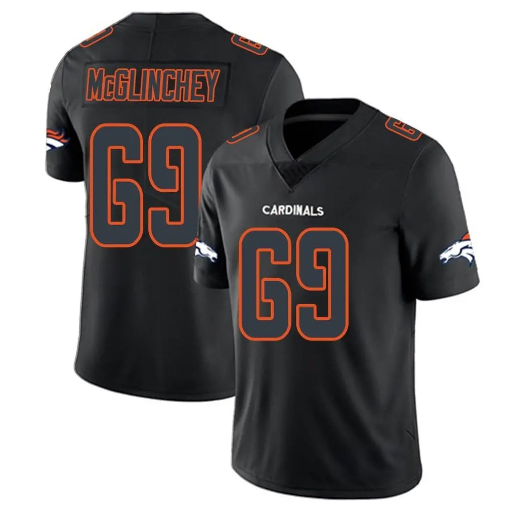 D.Broncos #69 Mike McGlinchey Player Black Impact Limited Game Ldoa Stitched Jerseys