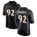 B.Ravens #92 Nnamdi Madubuike Player Black Alternate Home Game Ldoa Stitched Jerseys